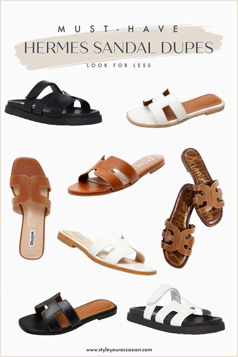 fake hermes sandels|hermes dupe sandals primark.